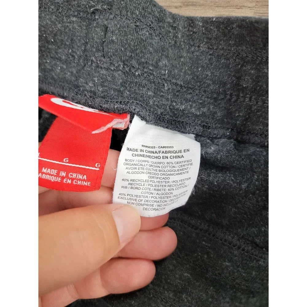 Nike Sportswear Shorts Gym Vintage Girls Large Gray Drawstring Pockets Stretch